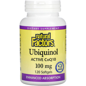 Natural Factors Ubiquinol Active CoQ10 100 mg Softgels Natural Factors Ubiquinol Active CoQ10 100 mg Softgels