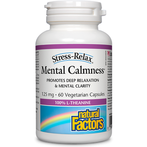 Natural Factors Mental Calmness 125mg Capsules Natural Factors Mental Calmness 125mg Capsules