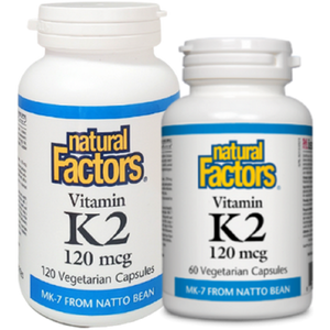 Natural Factors Vitamin K2 120mcg Various Sizes Natural Factors Vitamin K2 120mcg Various Sizes