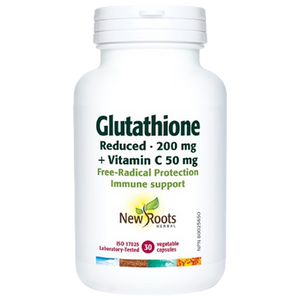 New Roots Glutathione Reduced Antioxidant 200 mg Capsules New Roots Glutathione Reduced Antioxidant 200 mg Capsules