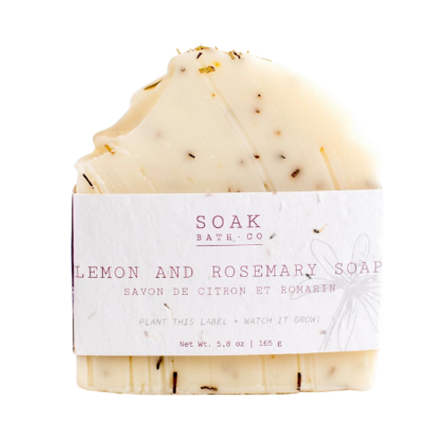Soak Bath Co. - Lemon + Rosemary Soap Bar