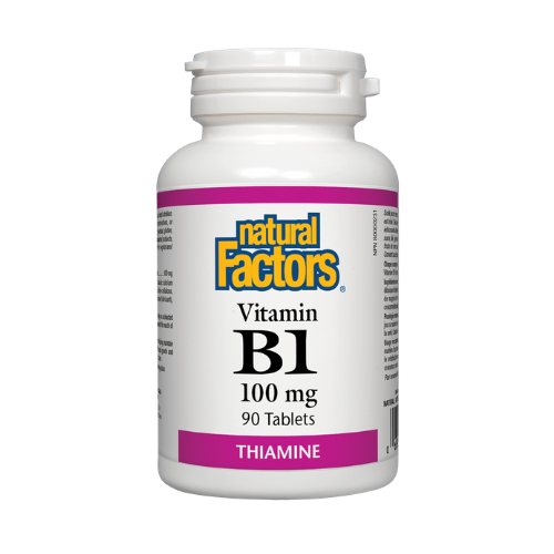 Natural Factors Vitamin B1 Thiamine 90 tablets