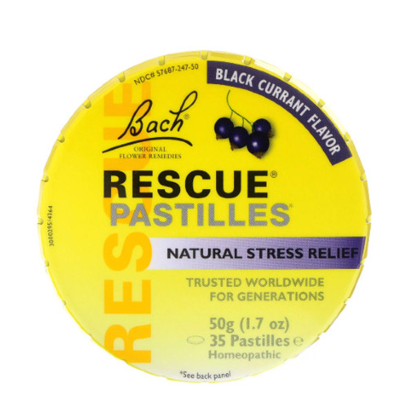 Bach Rescue Pastilles Black Currant Canada nerves relax anxiety