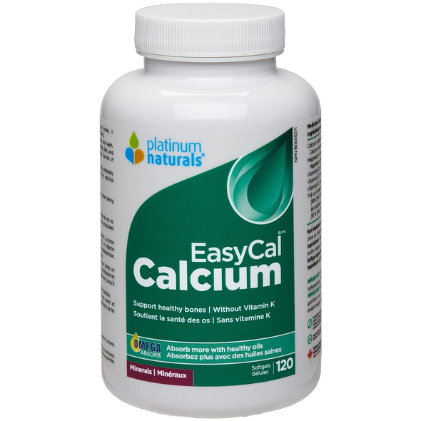 Platinum Naturals EasyCal Calcium Extra Strength Softgels