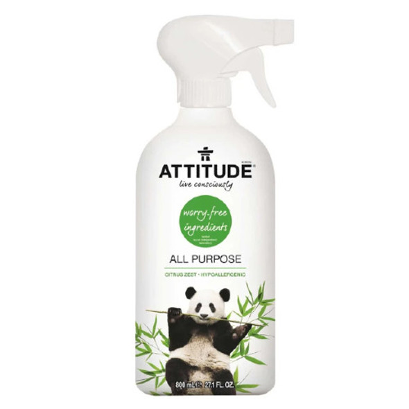 Attitude Citrus Zest All Purpose Cleaner 800 ml Canada no chemicals safe for cooking surfaces