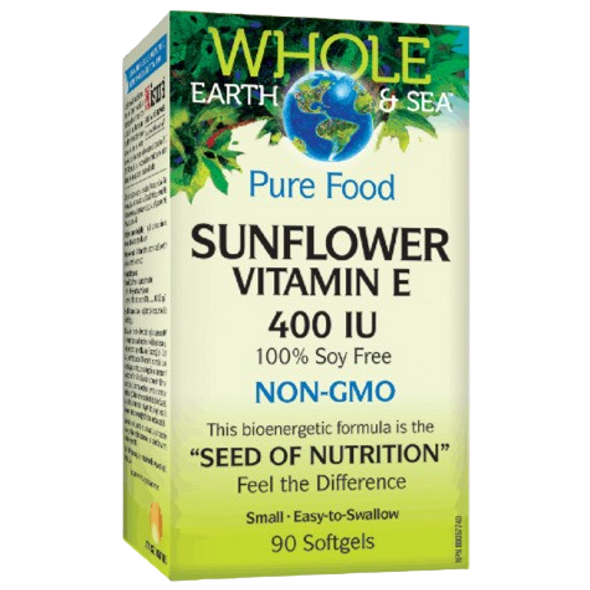 Whole Earth & Sea Sunflower Vitamin E 400 IU - front of product