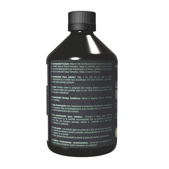 Innotech Liquid Ionic Magnesium - back of the product