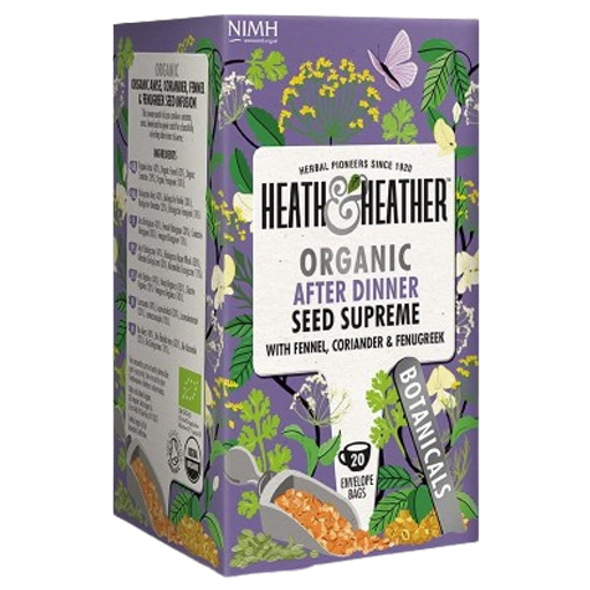 Heath & Heather Organic After Dinner Seed Supreme Tea - front of product