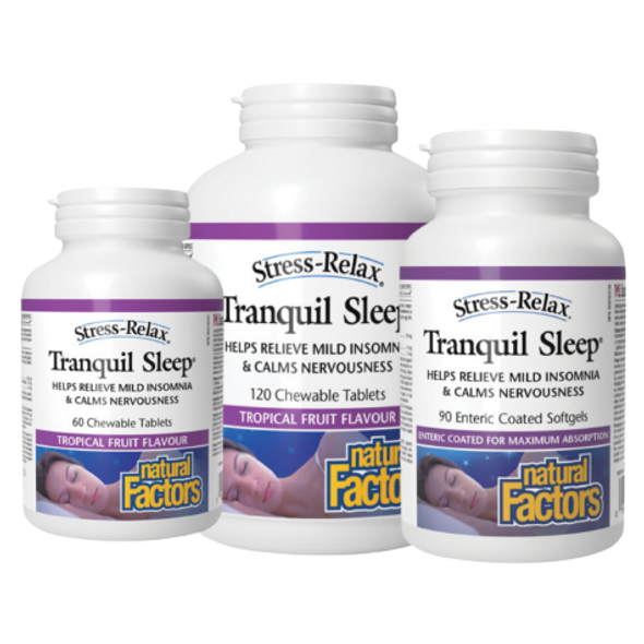 Natural Factors Stress-Relax Tranquil Sleep - all sizes