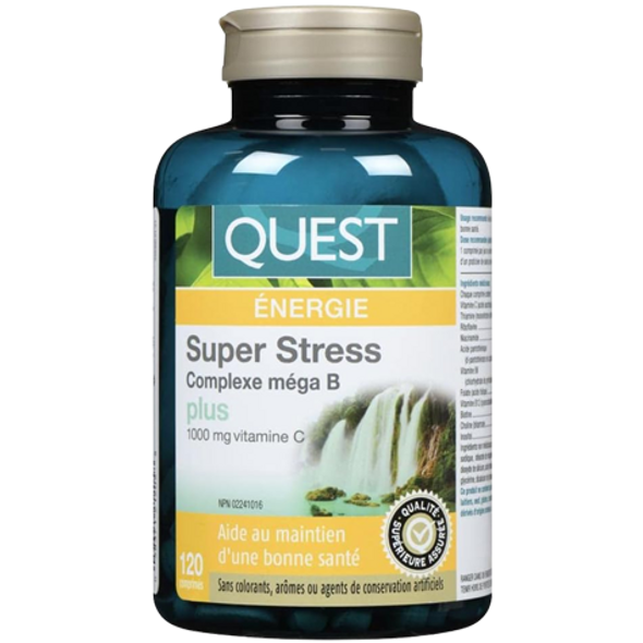 Quest Super Stress Mega B Complex Plus tablets - front
