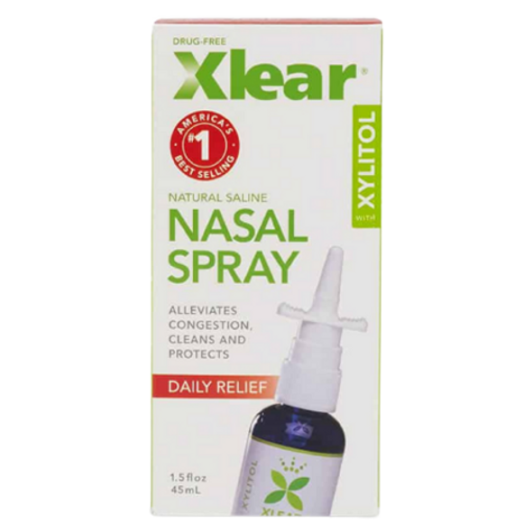 Xlear Natural Saline Nasal Spray Daily Relief - front of product
