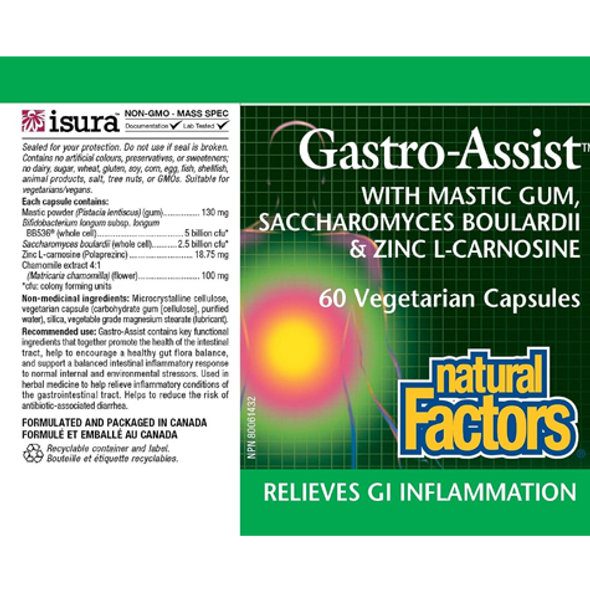 Natural Factors Gastro-Assist - product label