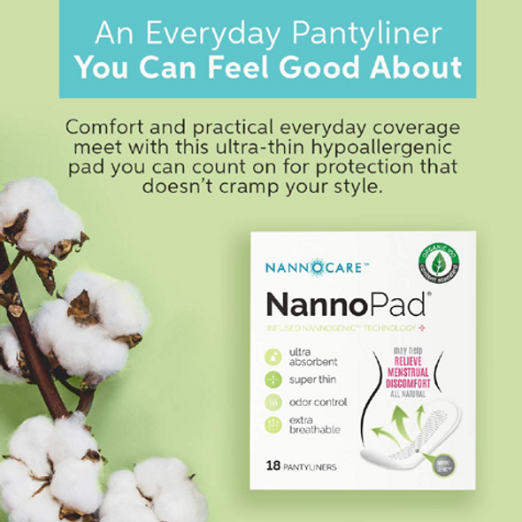 NannoCare NannoPad Nannogentic Technology Pantyliners - about product