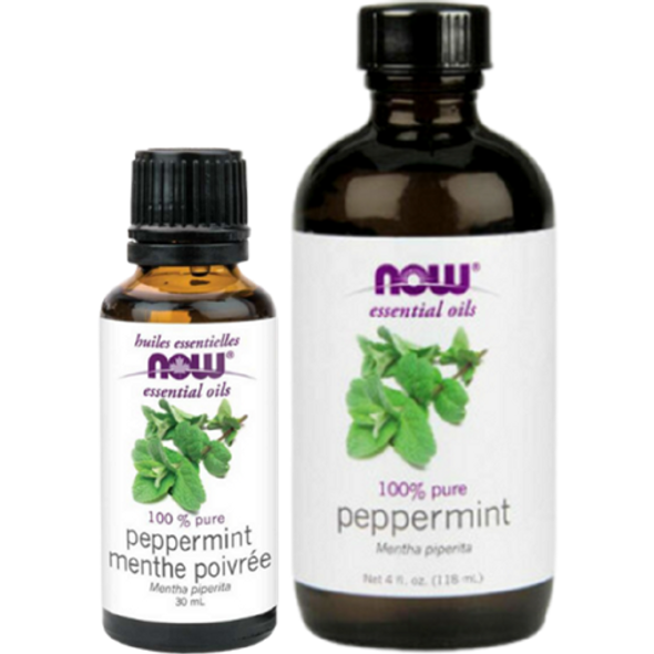 NOW Essential Oil 100% Pure Peppermint - both size