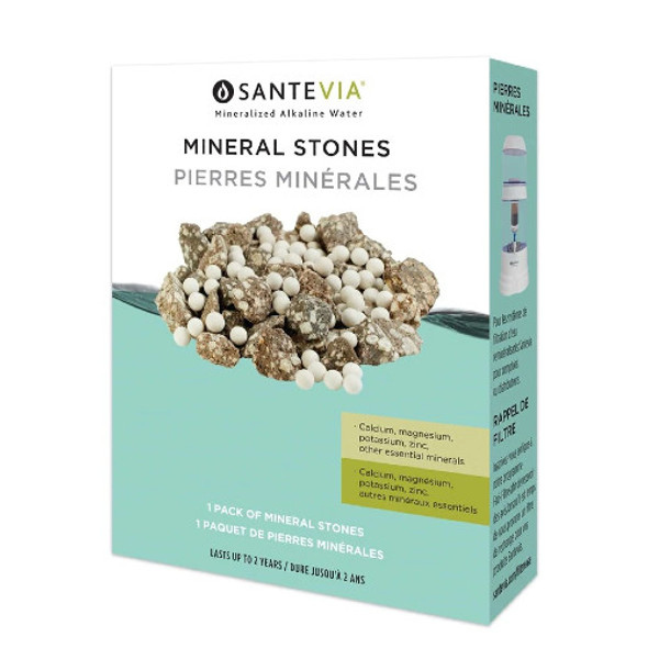 Santevia Mineral Stones are a combiantion of maifan stones and bio-ceramic energy balls