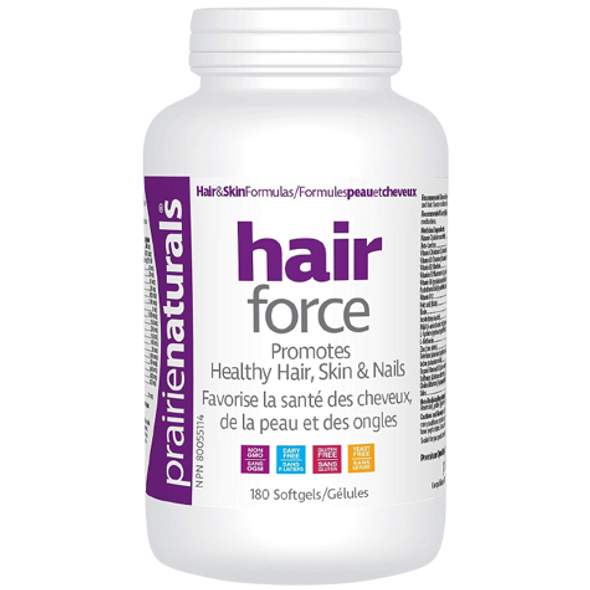 Prairie Naturals Hair-Force Softgels - front of product