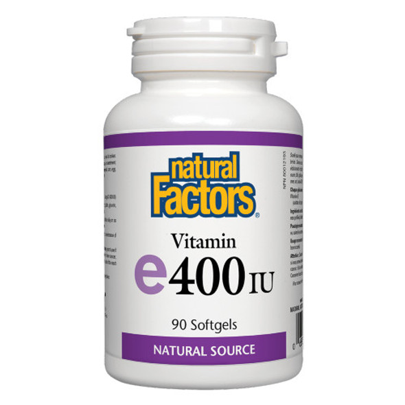 Natural Factors Vitamin E 400 IU 90 Softgels