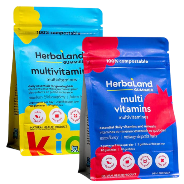 HerbaLand Gummies Multivitamins for Kids or Adults