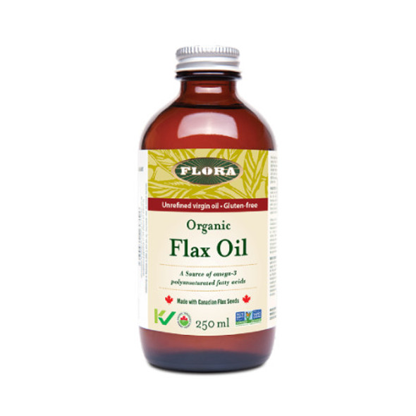 Flora Organic Flax Oil is a great source of omega-3 fatty acids.