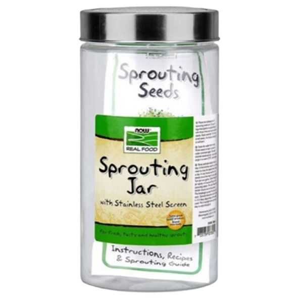 Now Real Food Sprouting Jar - front of product