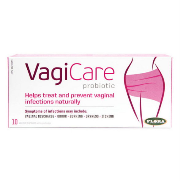 Flora - VagiCare Probiotic 10 Vaginal Capsules with Applicator Canada