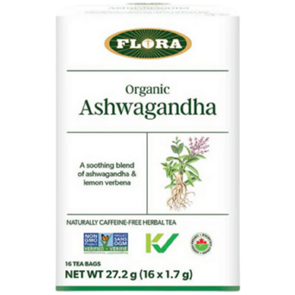 Flora Organic Ashwagandha Tea Bags - front of product