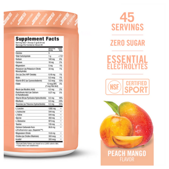 BioSteel Hydration Mix Variety of Flavours 315 grams - Peach Mango Label