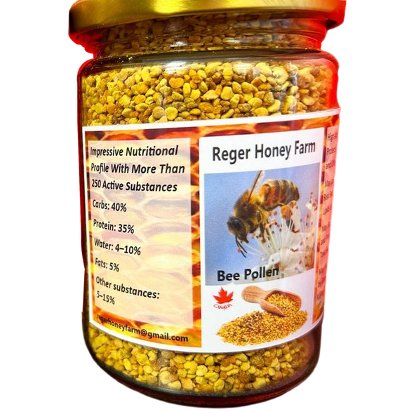 Reger Honey Farm Bee Pollen - Back