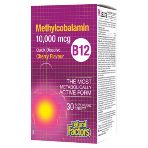 Natural Factors Vitamin B12 Methylcobalamin 10,000 mcg