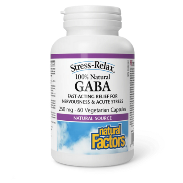 Natural Factors Stress-Relax 100% Natural GABA 250 mg