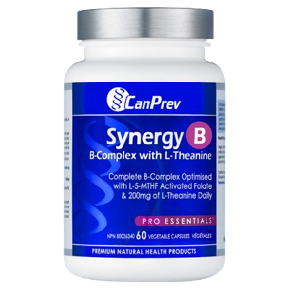 CanPrev Synergy B B-Complex with L-Theanine - front of product