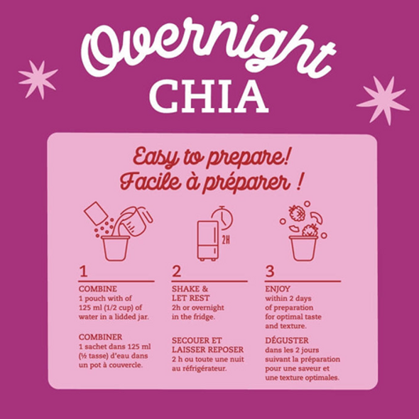 Prana Organic Overnight Chia with Oats Berry Fairy - guide