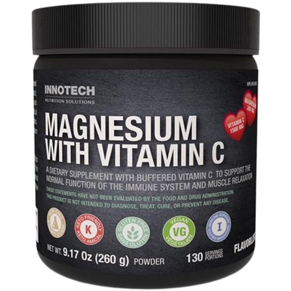 Innotech Nutrition Magnesium with Vitamin C Powder  - front of product