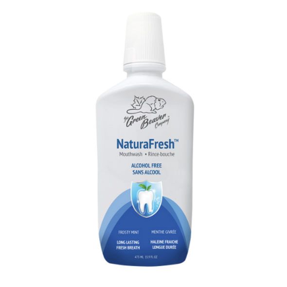 The Green Beaver Company NaturaFresh Alcohol Free Frosty Mint Mouthwash 475ml