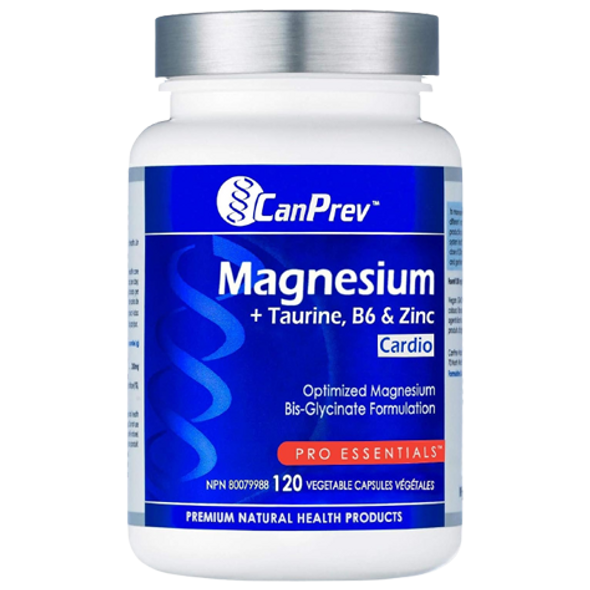 CanPrev Magnesium + Taurine, B6 & Zinc Capsules - Front of product