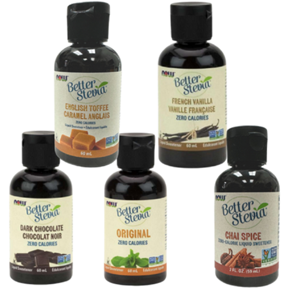 Now Better Stevia Liquid Sweetener - all flavors