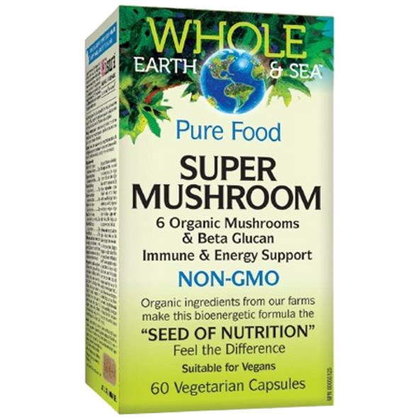 Whole Earth & Sea Super Mushroom Immune & Energy Support - front of product