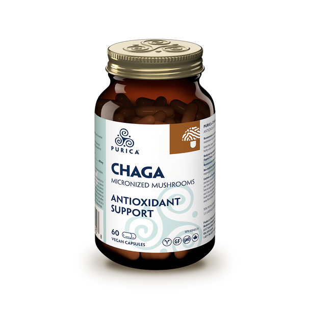 Purica Chaga Micronized Mushrooms Antioxidant Support Capsules