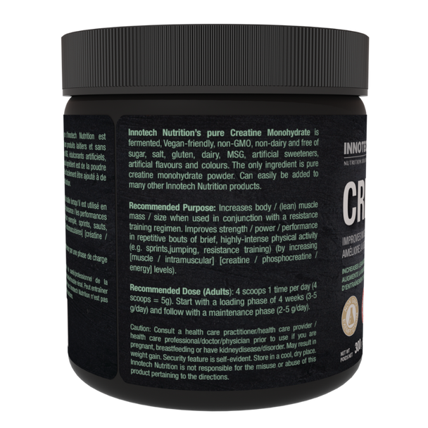 Innotech Nutrition Creatine Monohydrate back of container