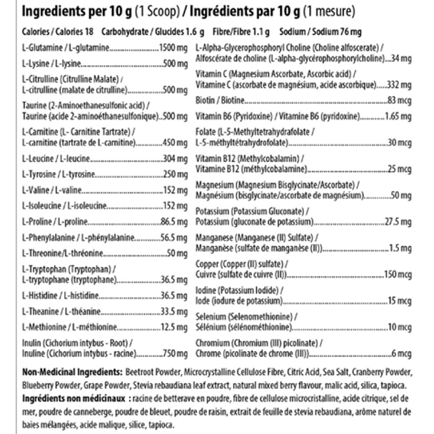 Innotech Nutrition Fasting Days Mixed Berry Ingredients