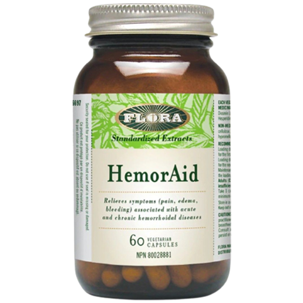 Flora HemorAid 60 capsules - front of product