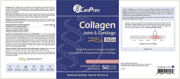 CanPrev Collagen Joint & Cartilage Powder - Lable