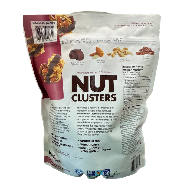 Nut Clusters - back of product