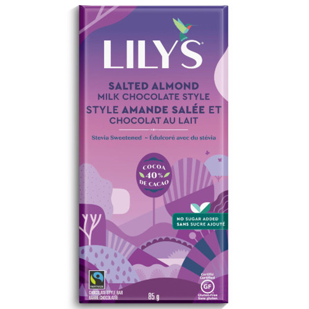 Lily's Salted Almond Milk Chocolate Style 85 grams