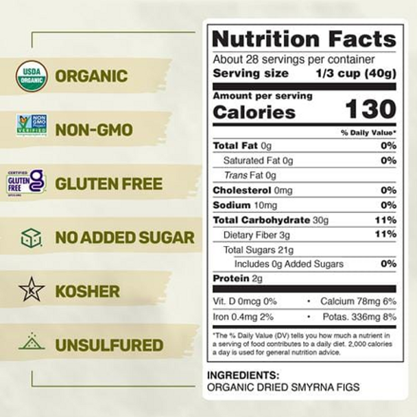 Happy Village Organic Smyrna Figs - nutrition facts