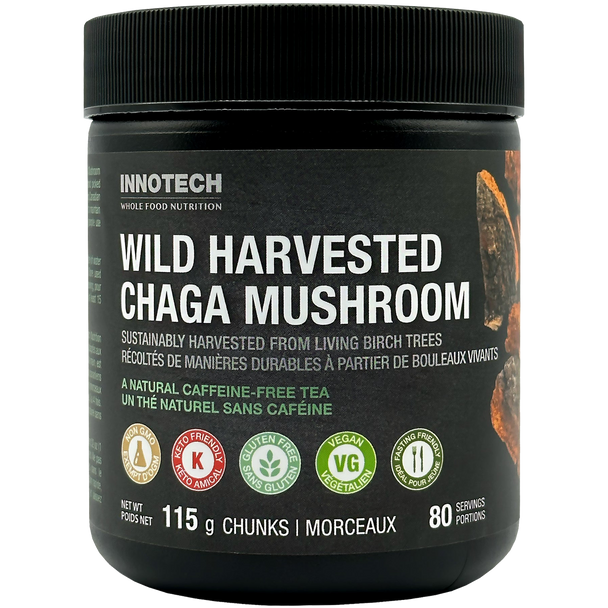 Innotech Nutrition Wild Harvested Chaga Mushroom Chunks