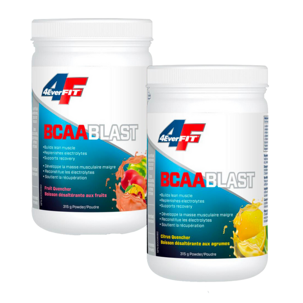 Prairie Naturals 4 Ever Fit BCAA Blast - front of both products