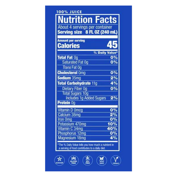 Vita Coco Coconut Water Original - nutrition facts