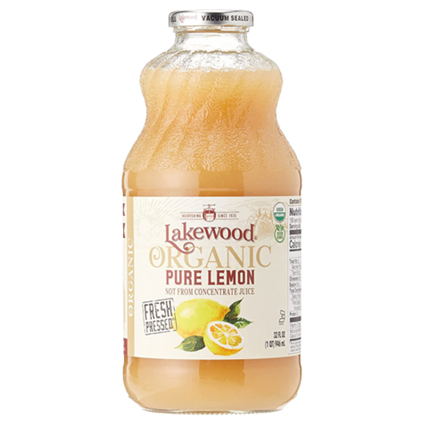 Lakewood Organic Pure Lemon Juice - front of product