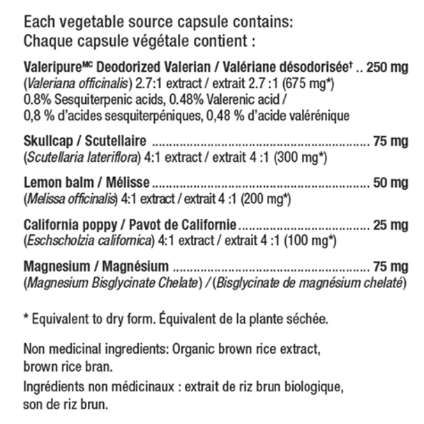 Veeva Sleep Formula Capsules - Ingredients